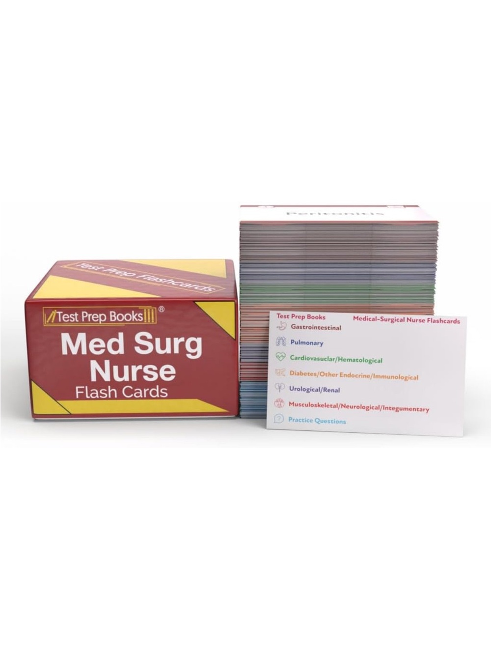 Med Surg Nurse Flash Cards - (Red)